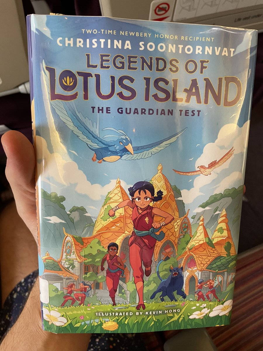 First book for break! It felt right to bring Legends of Lotus Island: The Guardian Test by @soontornvat to Koh Samui. Loved this book. The kids are already asking me when I can get #2 into Lao 🤣 #TLchat #inTLchat