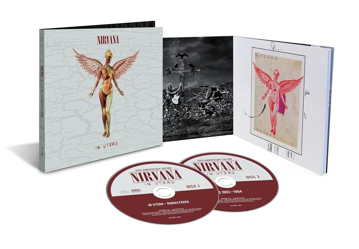 AllMusicDeals's tweet image. Nirvana - In Utero (30th Anniversary Deluxe Edition 2CD)

$15.59 - amzn.to/3ZSXMpJ

#Nirvana #AudioCD #LimitedEdition #Sale