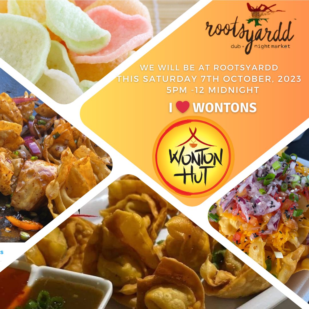 ariarwilliams's tweet photo. This Saturday you can find us at Rootsyardd Night Market located on the Western Main Road (next to Bayside Towers)⁣Market starts at 5pm til 12 Midnight.
See you there!!

#wontonhut #wontons #wantons #fries #rootsyardd #trinidadandtobago #nightmarket #popups #food #triniwontons https://t.co/lCS1JGDWbt