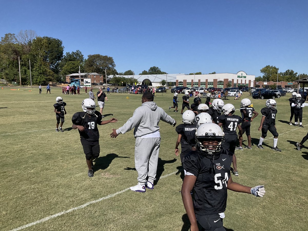 MGMFootball's tweet photo. Back to back wins for the Bulldogs today at #TheHamp! Shout out to some of these selfless coaches who invest in the lives of these kids! #Godisgoodalways https://t.co/SG0DTq6Gwt