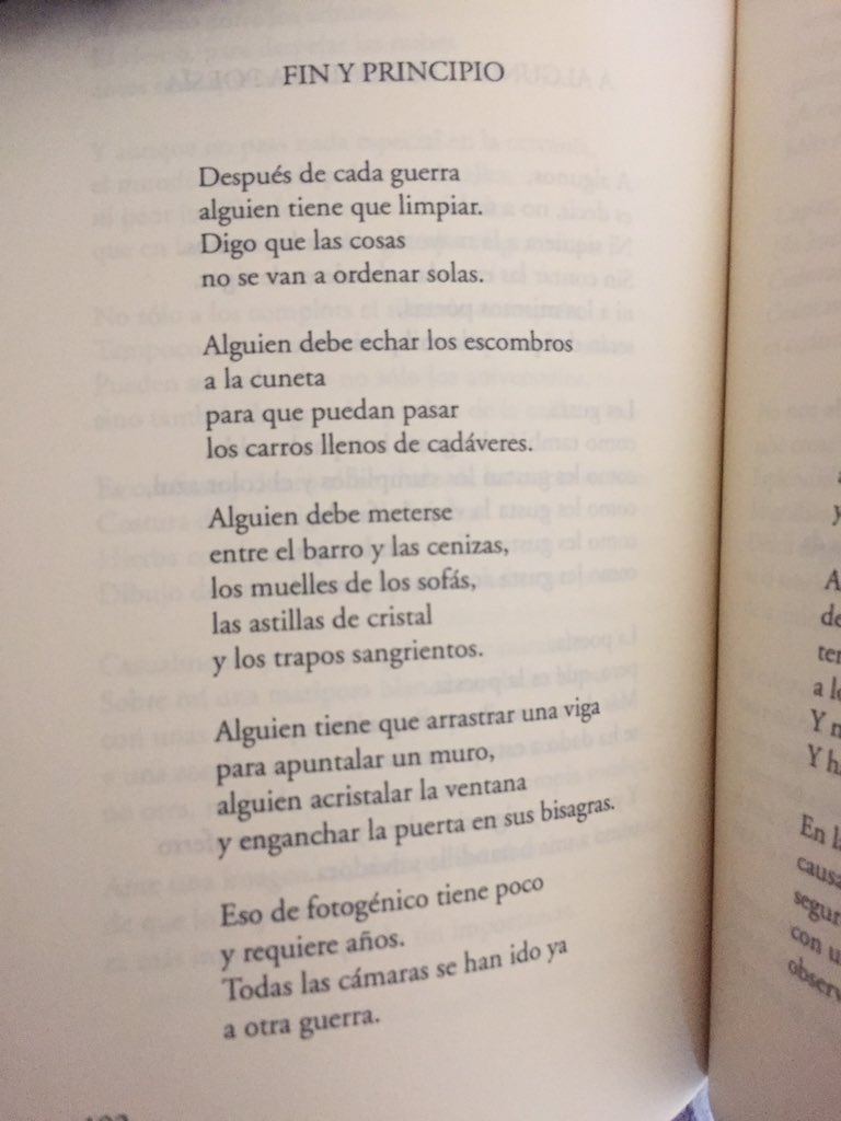 elehhache's tweet photo. «Después de cada guerra
alguien tiene que limpiar. 
Digo que las cosas
no se van a arreglar solas» https://t.co/aYFa7S0aT2