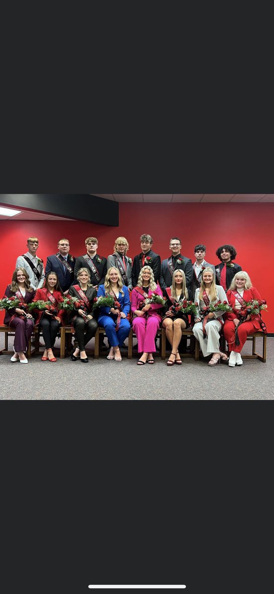 ScottiesSball's tweet photo. Congratulations to our very own @MadisonMBrown24 on your crowning for homecoming queen! We are so proud of you! Congratulations to our other softball girls for being on court! You all look beautiful! Also want to congratulate @ty_keffer on your crowning as king! ❤️🖤👑 https://t.co/UyWtmlNm4E