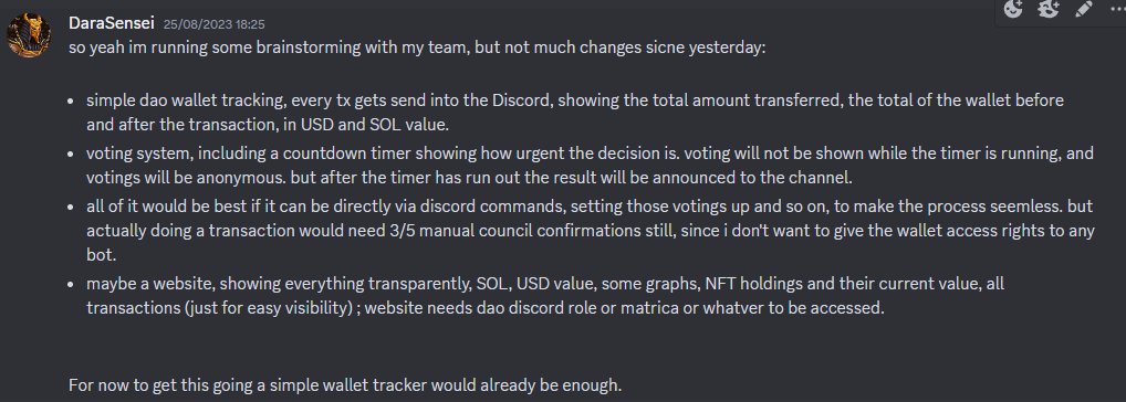 We asked for a tool to manage our DAO wallet investments and they delivered. Thank you @Ogronex team.