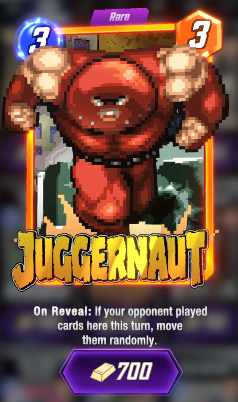 dddrewsky's tweet photo. 🛍️ Daily Offer for Variants! 🛍️
NEW JUGGERNAUT! Very cool but I'll wait to unlock haha. Crossbones is nice but rarely use him. Ronan is chill but def worth a wait. Mbaku is honorable mention 😄
What's in your shop?! Make us jealous! 👀
#MarvelSnap #variants #dailyoffer https://t.co/Ai2nyx7XEu