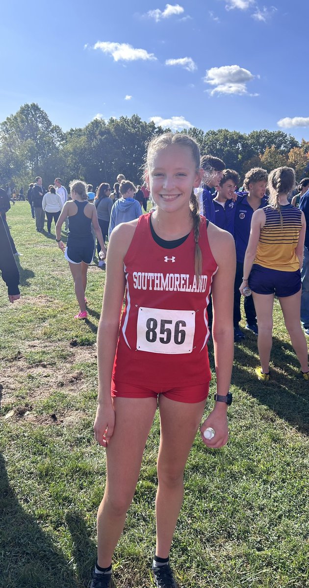 STEVEOHLER's tweet image. Big PR for Southmoreland Cross Country runner Lexi Ohler…19:38 at the Bald Eagle Invitational today in White Oak! Lexi finished 10th overall out of 175 runners. Way to go, Lex!!
@SHSAthletics4U @lexi_ohler