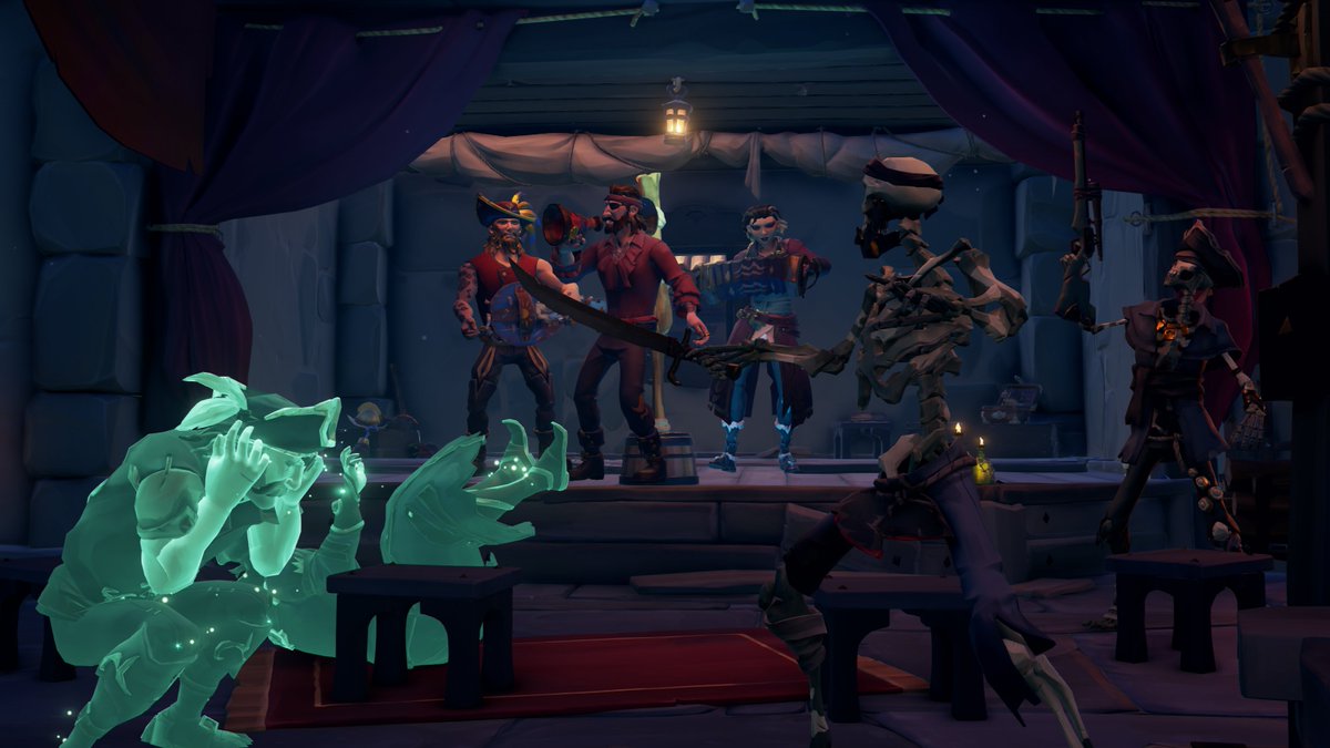 Can't have a nice Tavern Jam when Mayhem breaks out!

#SoTShot <a href="/SeaOfThieves/">Sea of Thieves</a> 
#SeaOfThieves #BeMorePirate