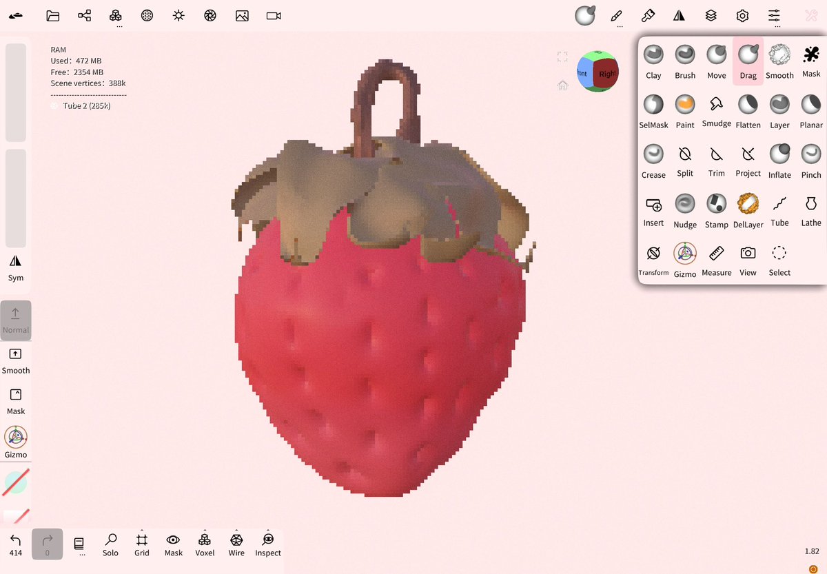 cloudyloove's tweet photo. I’m having too much with this app 🙉🍓
#nomadsculpt https://t.co/hfjsbfVcBN