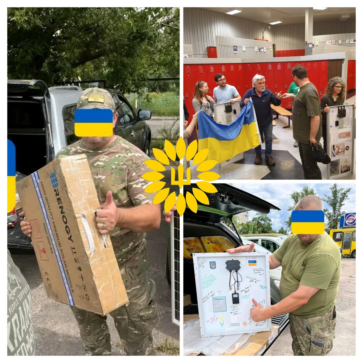 UASunflowerSeed's tweet image. We are all parts of one whole, and mutual support is life force 🌻
Together with the cargo, which was handed over by Sunflower Seeds  Ukraine, USB charging solar panels have also arrived, the collection of which was organized by Andy Lenec. 
Thank you 🫶 
#WinWithUkraine