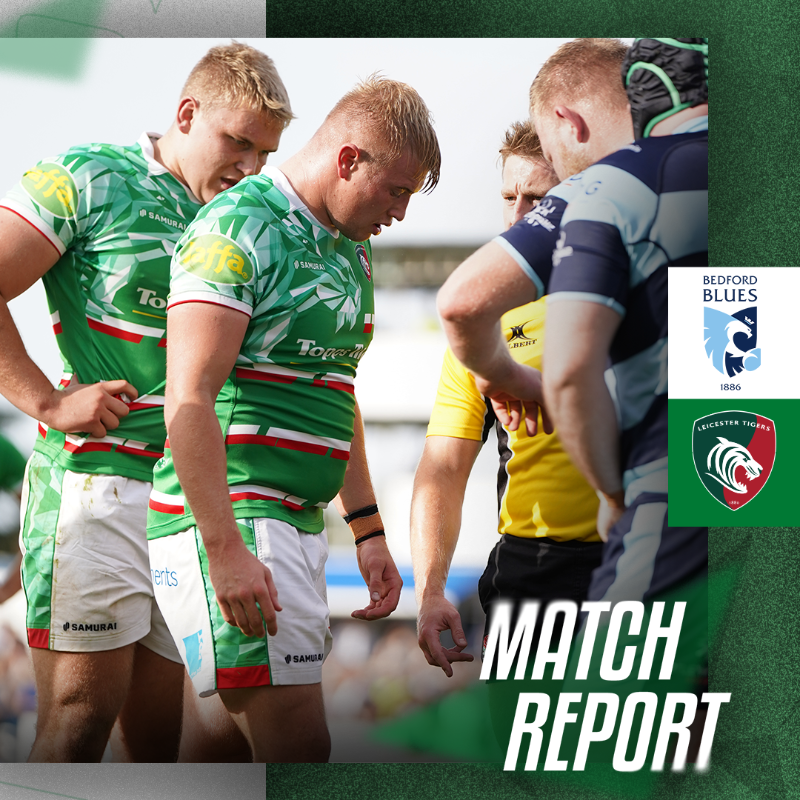 LeicesterTigers's tweet photo. A young and inexperienced Tigers side lost to Bedford Blues in the final group game of the Premiership Rugby Cup.

#BEDvLEI 🏉 #COYT 🐯

Read the Match Report 👇
