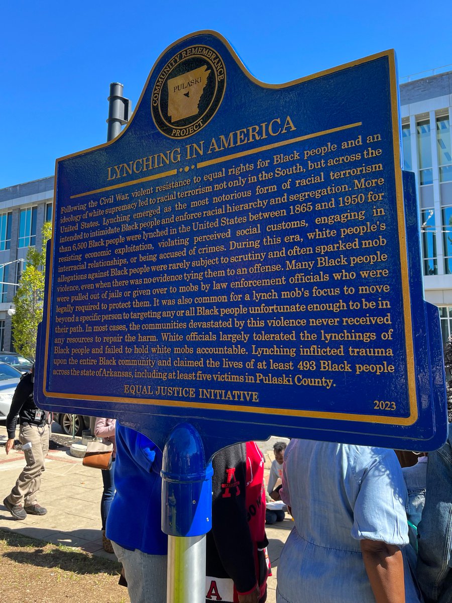 A historical marker was just unveiled in North Little Rock at Main and 6th Street where, 117 years ago today, it says Black restaurant owner Homer G. Blackwell was lynched as part of what was known as the Argenta Race Riot for a crime that occurred while he was out of town.