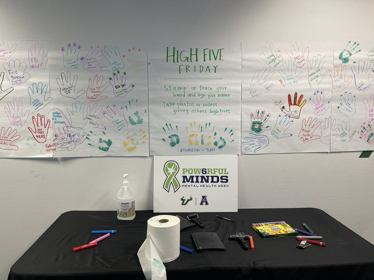 #SHOUTOUTSATURDAY to Team USF for a week full of #POWERFULMINDS events 🤘