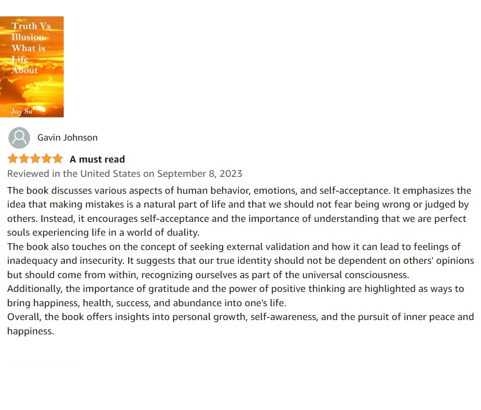 JWilliamsUSA_'s tweet photo. #TruthVsIllusion has a new #BookReview #bookreviews #book #books #BooksWorthReading #writerslift #BookRecommendation
https://t.co/n1cMFET6Vn https://t.co/FHr1ar3lOf