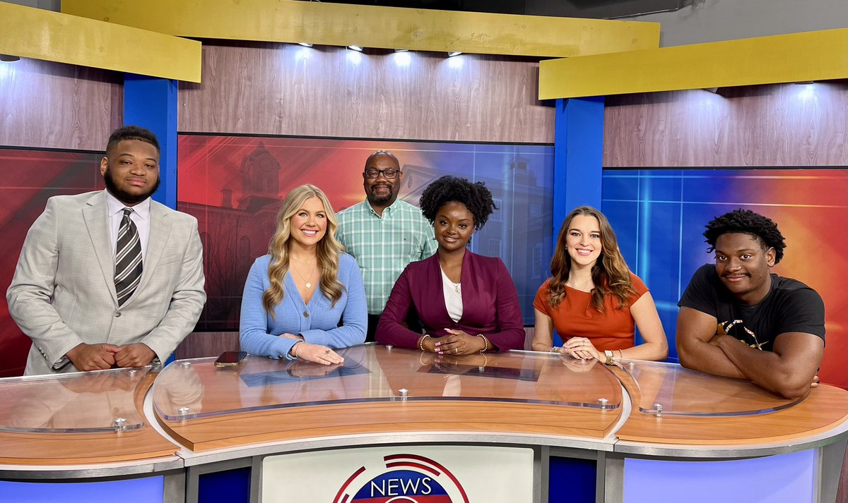 The four <a href="/NewsWatch_UM/">NewsWatch Ole Miss</a> anchor crews for this semester. Plus a couple of the producers!