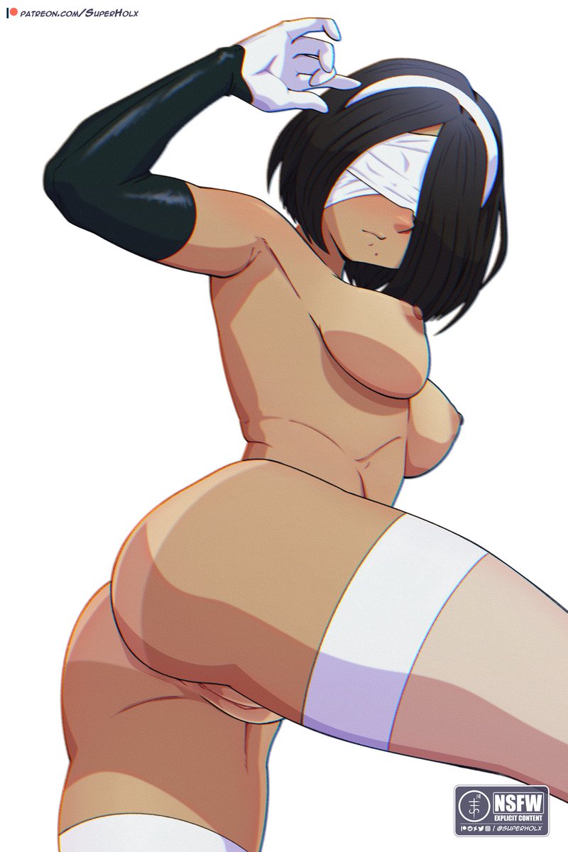 SuperHolx's tweet photo. 2P from Nier: Automata is my latest colored sketch for September! More options y’know where (link in bio) https://t.co/U9x2b0JdAt
