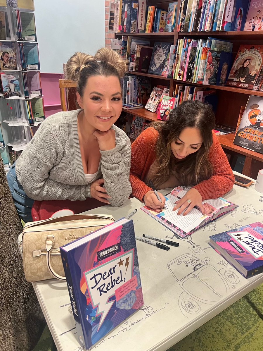 I am so honored and excited to be a part of the Dear Rebel Book by @rebelgirlsbook. Today we did a signing at @quailridgebooks in Raleigh!! Grateful for the opportunity to tell our story, and hopefully inspire other rebel girls! #DearRebel #BooksWorthReading #StayRebel