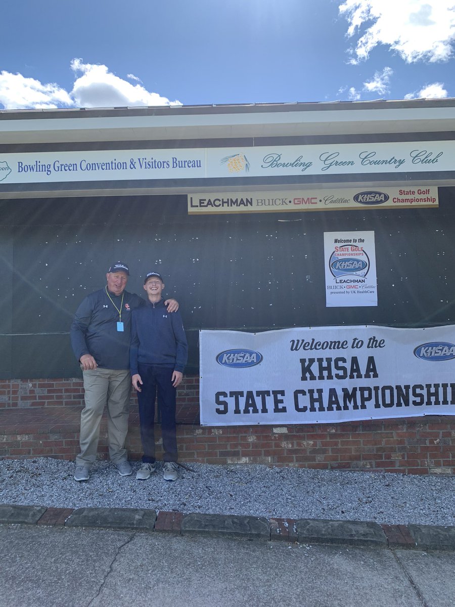GC_GOLF's tweet photo. Landon Skees finishes his career at GC Golf with another 78. Best rounds shot by a Cougar in the state tournament in several years. We will miss him dearly. He has represented our school, program &amp; himself at the top level since he started in 6th grade. @K105sports @GCHS_AD https://t.co/WI5BXvhmLK