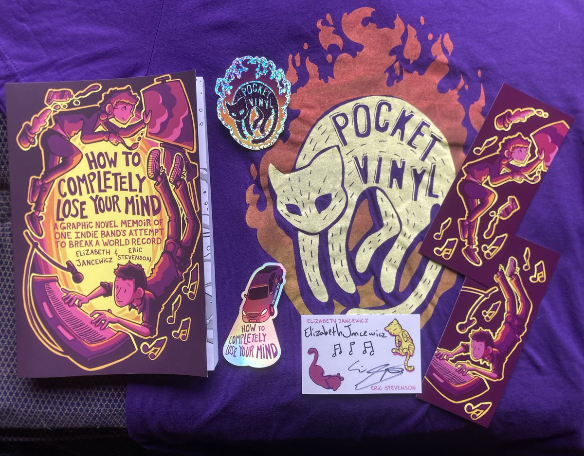 Today is my graphic novel’s soft-release party!
The event starts at 6:30 at <a href="/banksquarebooks/">Bank Square Books</a> in Mystic, CT.
My book isn’t even technically out yet! But we’ll have copies for sale.
AND a bunch of cool swag that you can only get at my book tour events!