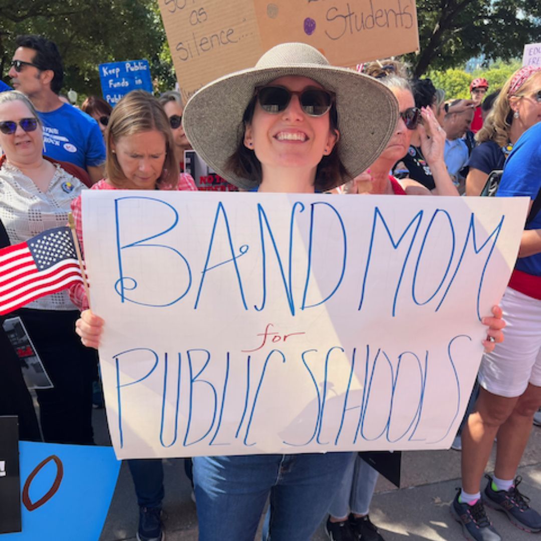 #BandMom #BootVouchers #SupportPublicSchools #SayNoToVouchers #SavePublicSchools #FundOurSchools #RallyforEducation