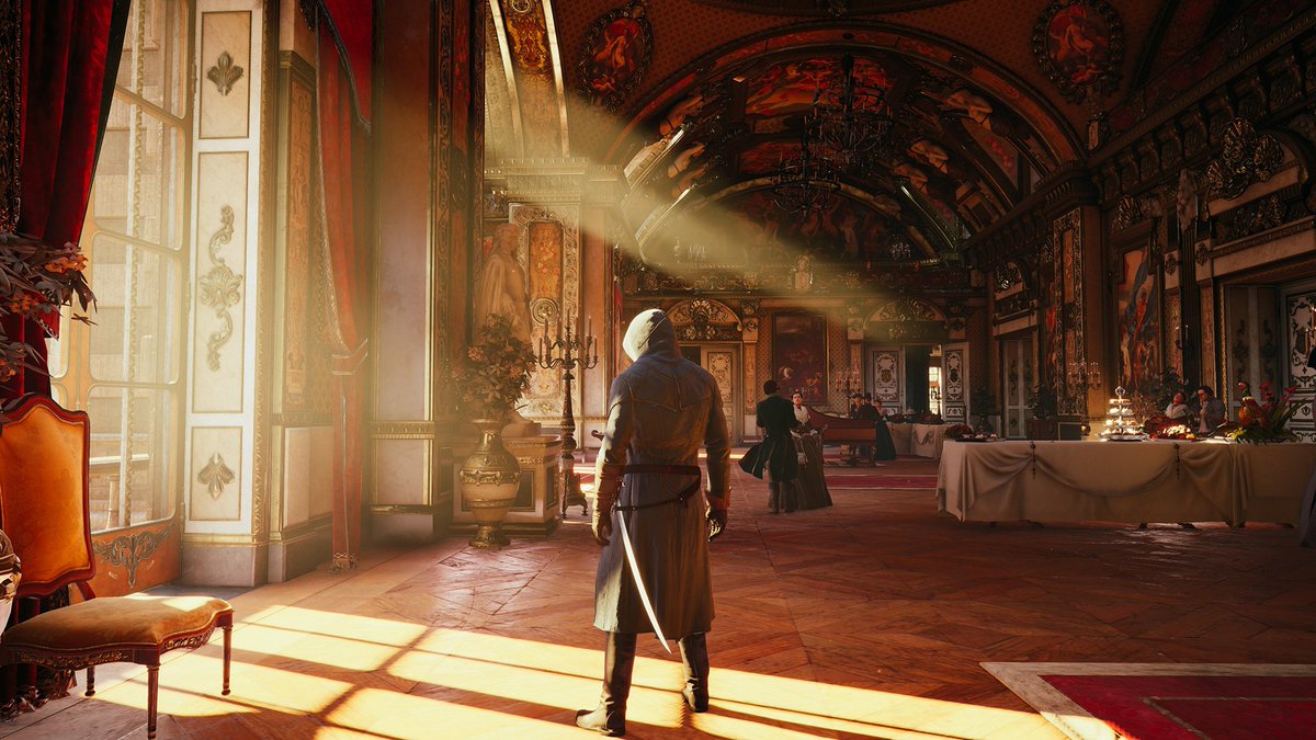 xj0nathan's tweet image. C'est quand même fou de se dire que Assassin's Creed Unity sorti en 2014 (il y 9 ans !!!) ATOMISE graphiquement tous les autres opus sorti APRÈS lui ! 

Genre, comment c'est possible d'avoir autant régressé avec les nouvelles consoles et technologies ? 💀