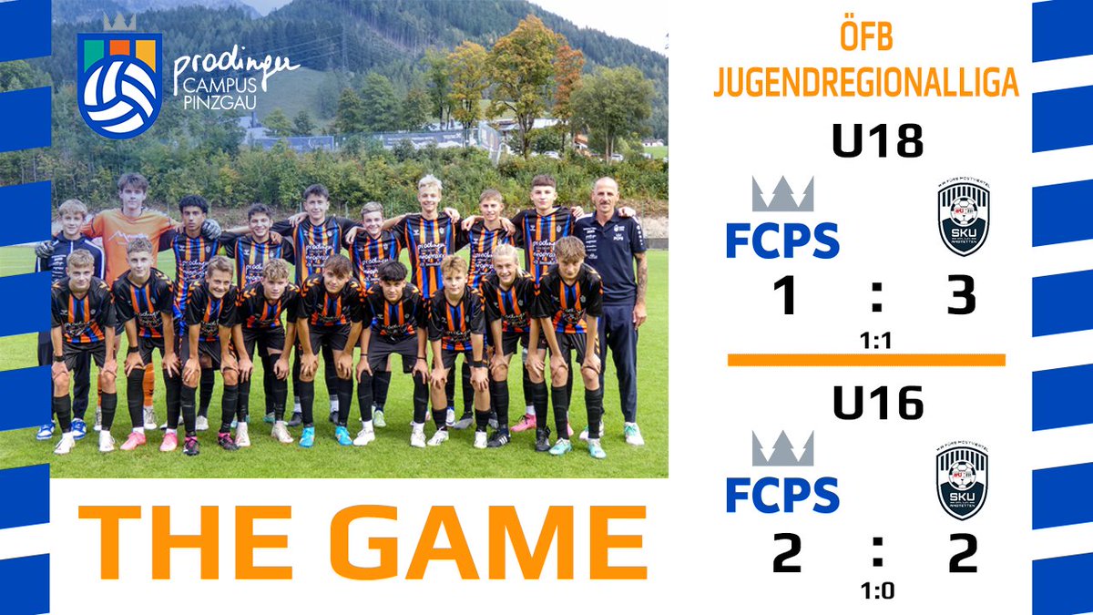 fcpscampus's tweet photo. Heute war der SKU Amstetten zu Gast in der 1508 Arena.
Unsere U18 verliert leider nach einer schnellen Führung mit 1:3.
Unsere U16 holt gegen den Tabellenführer in der letzten Minute ein gerechtes 2:2. https://t.co/Rnr65jf58C