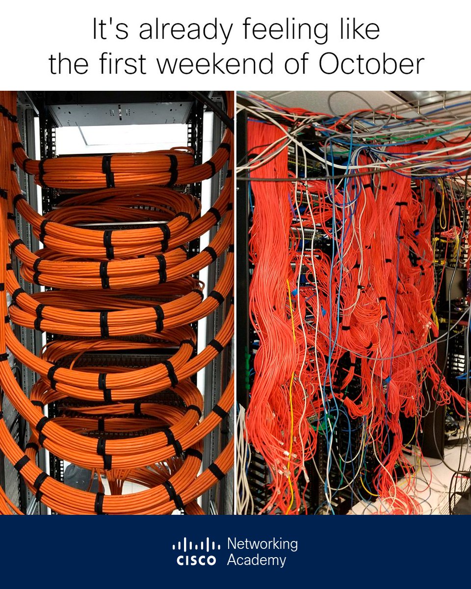 CiscoNetAcad's tweet photo. 🎃 Orange is the new black. https://t.co/gLoZ5IWNeZ