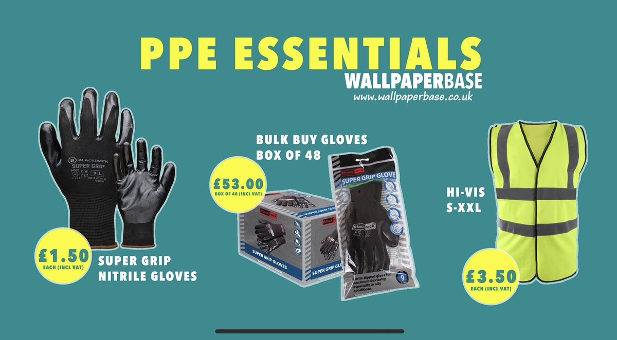 Grab those PPE essentials at Wallpaperbase. Click &amp; Collect is available.