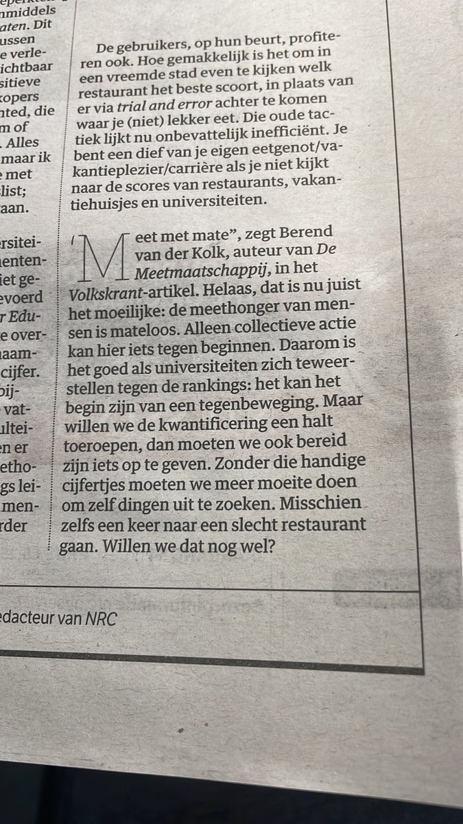 Leuk: vandaag aandacht voor De Meetmaatschappij in de @nrc (nrc.nl/nieuws/2023/10…) en in de nieuwe afleverinf van de @LinkseMannen (spotify.link/BEIxEuqLHDb).