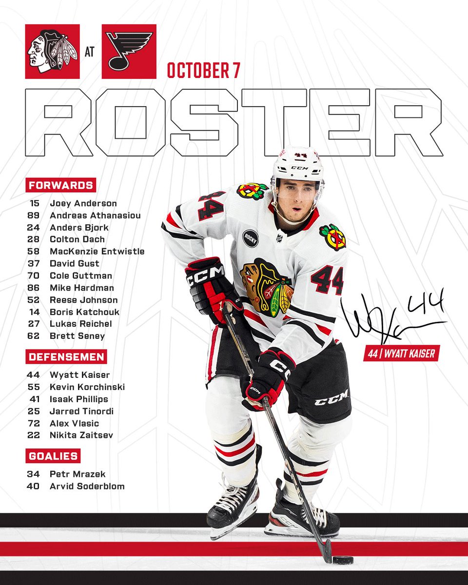 NHLBlackhawks's tweet photo. The squad for tonight ✔️ https://t.co/6gbpdLesWw