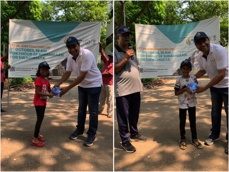 PortofChennai's tweet image. The participation of Children at ChPA Officers Quarters in the #SwachhataCampaign3.0 was very inspiring. Children also gave speech on #CleanIndia #CommunityEffort" and prizes were awarded to the Children by CVO, ChPA.