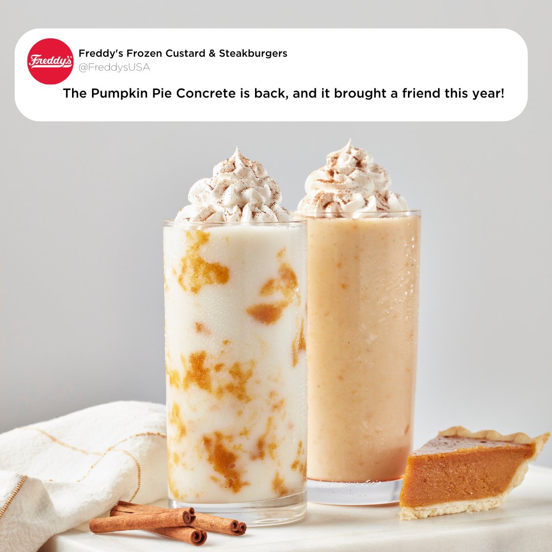 Get ready to FALL in love with our new seasonal delight, the All-New Pumpkin Pie Shake! Get it before it's too late! 😍🎃 #SavorTheSeason