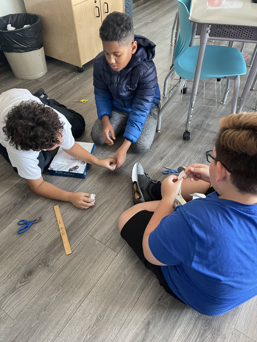 donna_jimmerson's tweet photo. The Engineering Design Process & Team Building made our Week of Respect at TRS that much more Meaningful🙂 #WeeRespect @WeehawkenTSD @SuzanneMera https://t.co/vXNlPcynYE