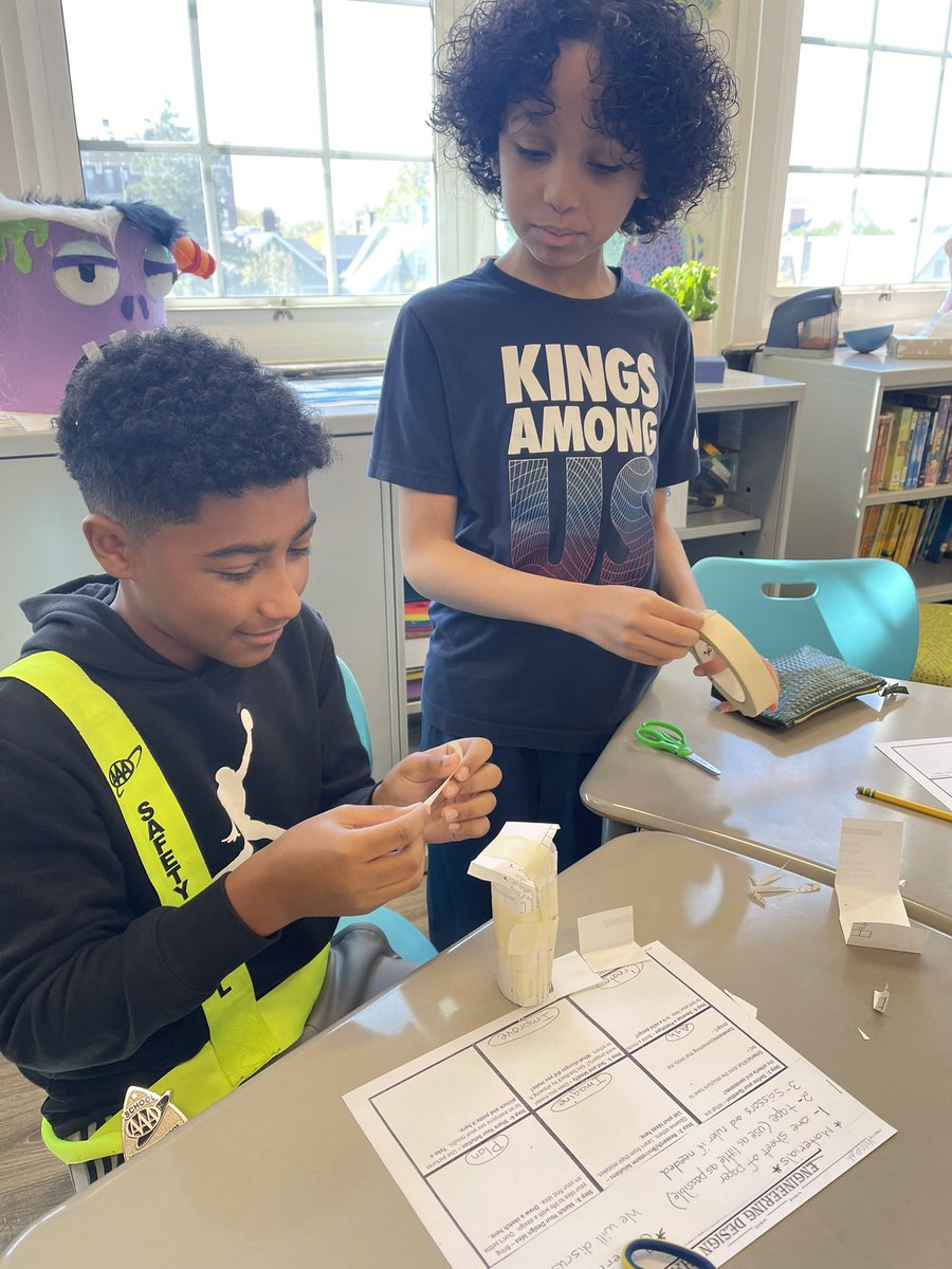 donna_jimmerson's tweet photo. The Engineering Design Process & Team Building made our Week of Respect at TRS that much more Meaningful🙂 #WeeRespect @WeehawkenTSD @SuzanneMera https://t.co/vXNlPcynYE