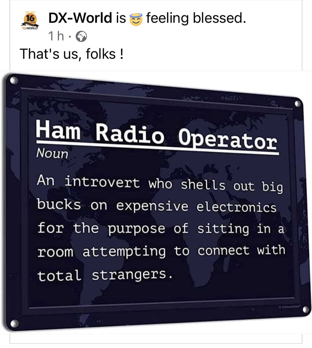 seargnews's tweet photo. Enjoy your Saturday. 😌
#AmateurRadio #Hamradio #Hamr
#Dxworld https://t.co/YtBHDHuOWd