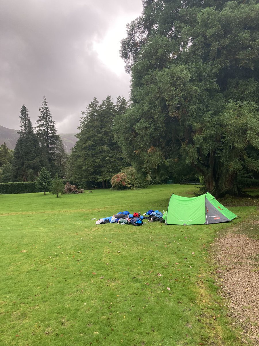 Stopped raining in the night and packing up for Day 2 @BSGDDofE @BSBDDofE @BoltonSch @DofE @Patterdale_Hall #silverDofE #outdoors #challenge #teambuilding #camping #thisgirlcan