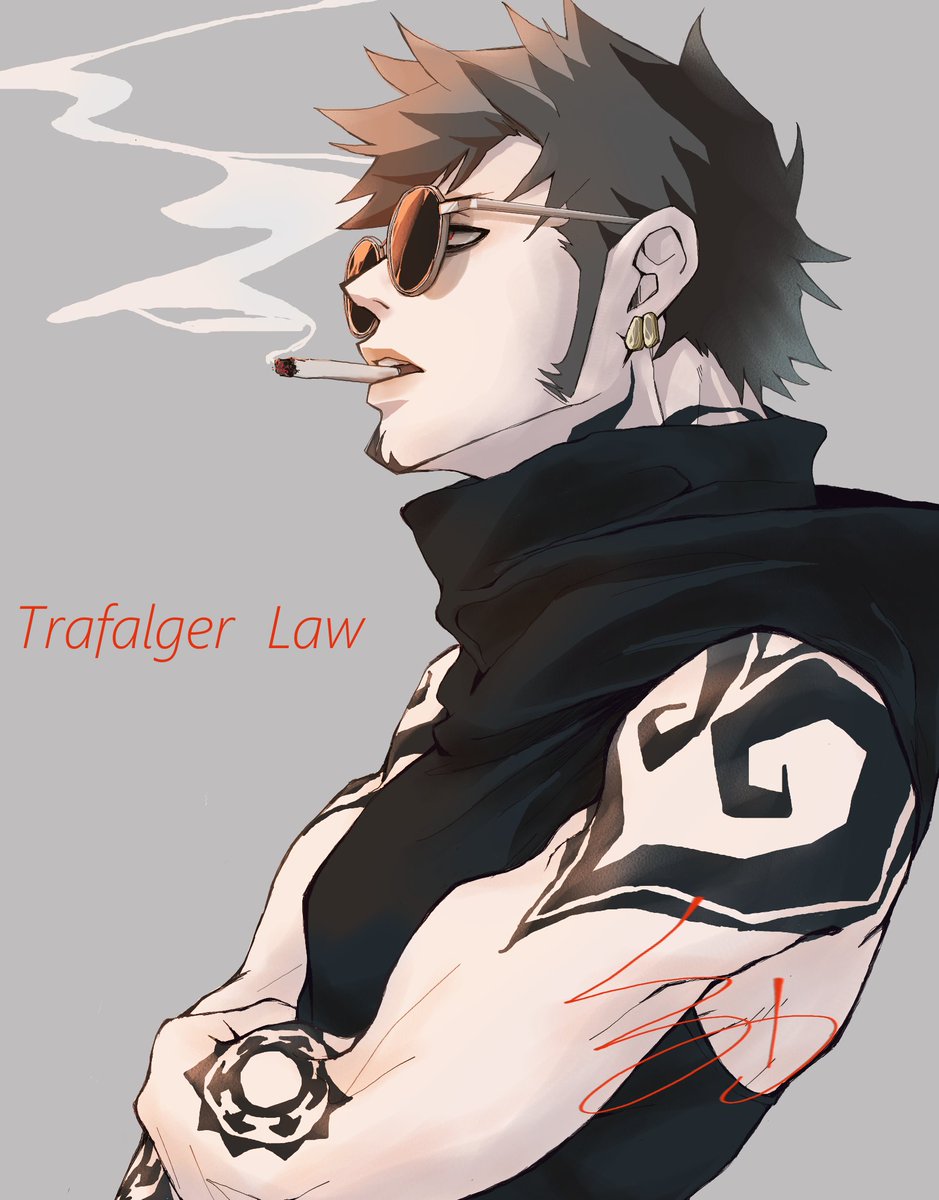 トラファルガー・ロー 「Trafalger  Law 」|黒蜜のイラスト