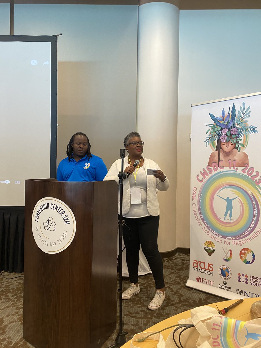 EC_Equality's tweet photo. ‼️Happening Now‼️
Opening ceremony of the 11th Caribbean Women Sexual and Diversity Conference ( #CWSDC ) under the theme (C.A.R.E) Collective Activation for Regeneration and Elevation. https://t.co/L757MyS9em