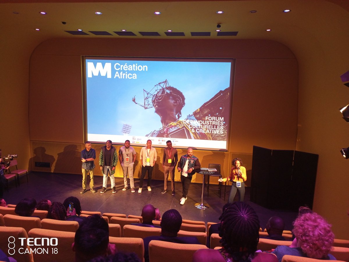 tchummogni's tweet photo. J2 #CreationAfrica
Le forum Création Africa se poursuit à #Paris à la Gaité lyrique et au Conservatoire national des arts et métiers. 
En cours: conférence portant sur l'impact de l'IA sur la création numérique, avec dans le panel le Pr. Paulin Melatagia @melatagia.
#ICC237 https://t.co/wGTP9wbMjM