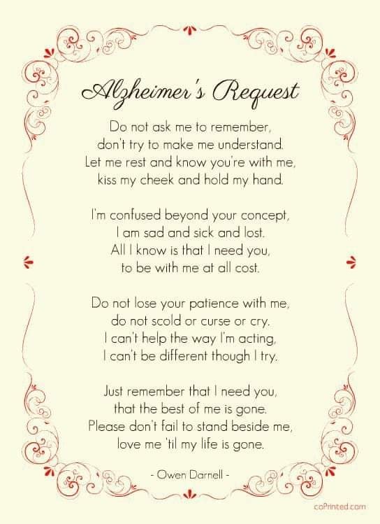 Many people living with #dementia face #depression alongside cognitive challenges.

(image via <a href="/SandraDunn1955/">🐟Dame Rainbow Warrior💙 🇪🇺 🦋</a>) #Alzheimers #mentalhealth #poetry