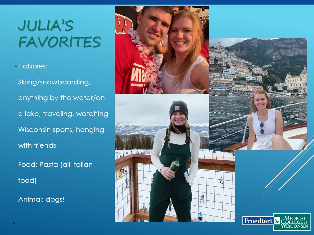 Meet Julia, another one of our Acute Care PGY1 Residents!