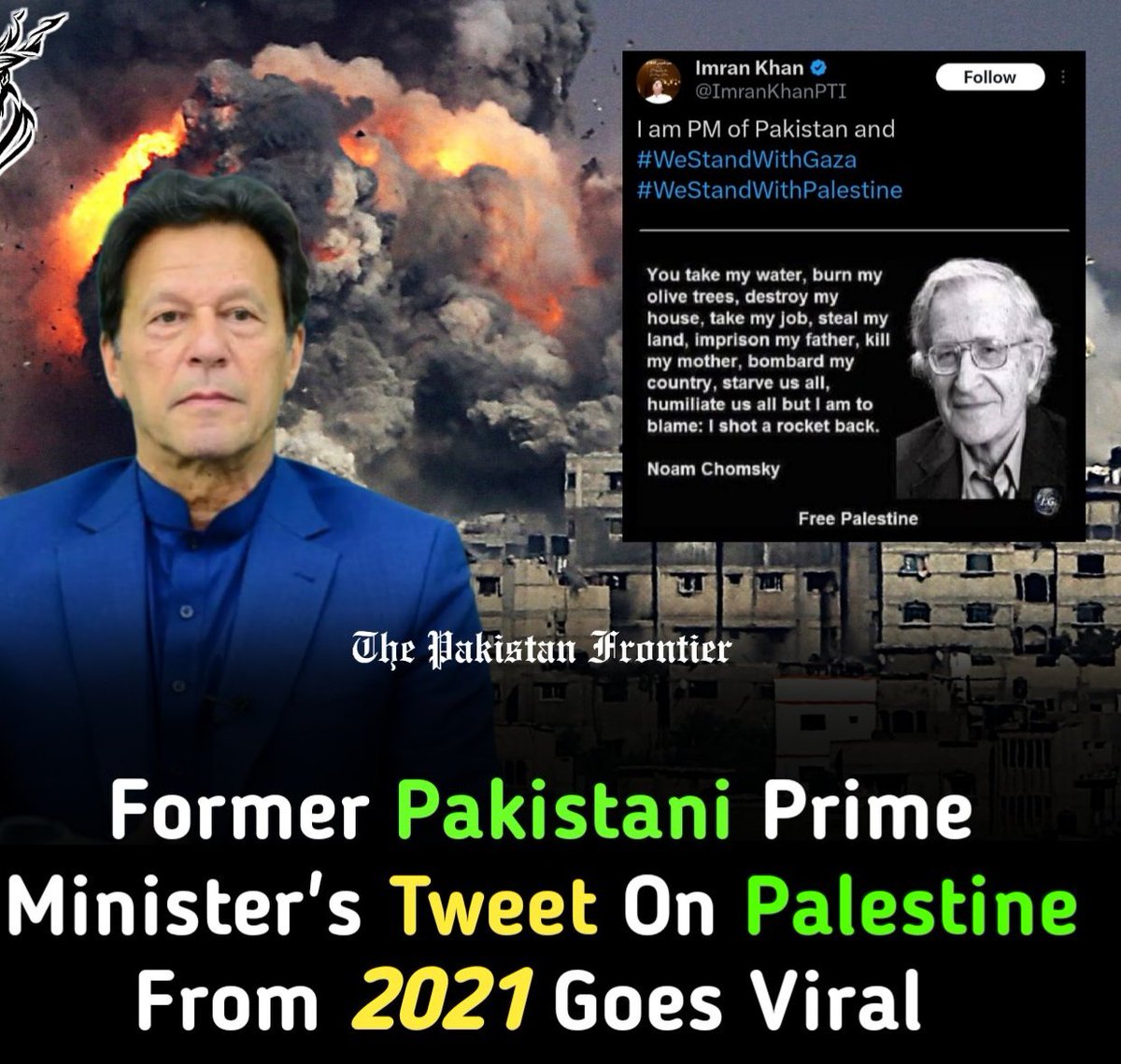 Imran Khan's Tweet In Solidarity With Palestine Which He Tweeted As Prime Minister Two Years Back Goes Viral On Social Media

#فلسطين #طوفان_الأقصى
 #israel #حماس #hamas #Palestine #اسرائیل