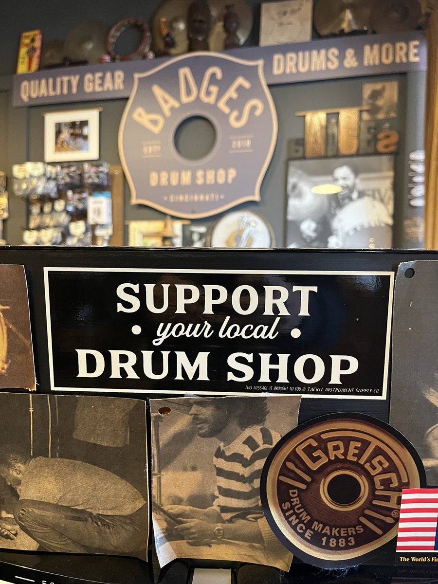 badgesdrumshop's tweet photo. Saturdays are for drum shop exploring. Find a shop near you and enjoy!
#drums #cymbals #drumhang #drumshop #badgesdrumshop https://t.co/vEBFHy7xrF