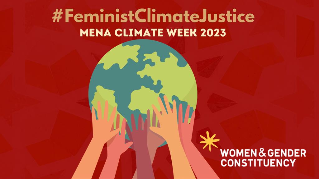 WGC_Climate's tweet photo. As we itch closer to MENA Climate Week starting tomorrow, our fierce network of #gender & #climate advocates from the region conclude their 2-day pre-Sessional meeting as they get ready to advance #FeministClimateJustice!
Follow our journey via #MENAWGC! #MENACW2023 ๐๐๐ผ๐ช๐ผ https://t.co/ED8ZWx5oH4
