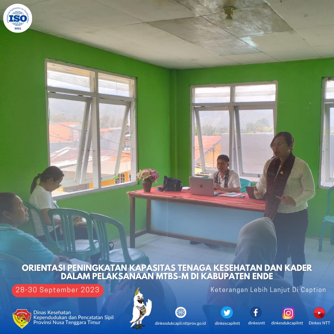 dinkesntt's tweet image. 28-30 September 2023
Orientasi  Peningkatan Kapasitas Tenaga Kesehatan dan Kader dalam Pelaksanaan Manajemen Terpadu Balita Sakit Berbasis Masyarakat (MTBS-M) di Kabupaten Ende.  #dinkesdukcapilntt2023 #seksiKesgagiziKB #MTBS-M #cegahstunting