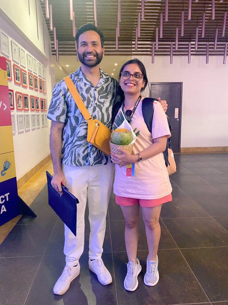 ssurabhi10's tweet photo. Got the Na-real Award @react_india for the Best Dressed Person!
#reactindia2023 https://t.co/dKPNDwBPxy