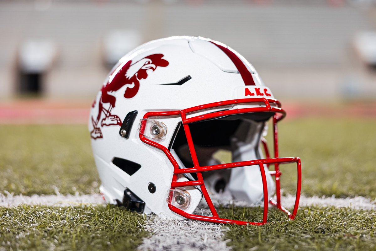 CFBONFOX's tweet image. These 'A.K.C.' helmets from @JaxStateFB are 🔥🔥