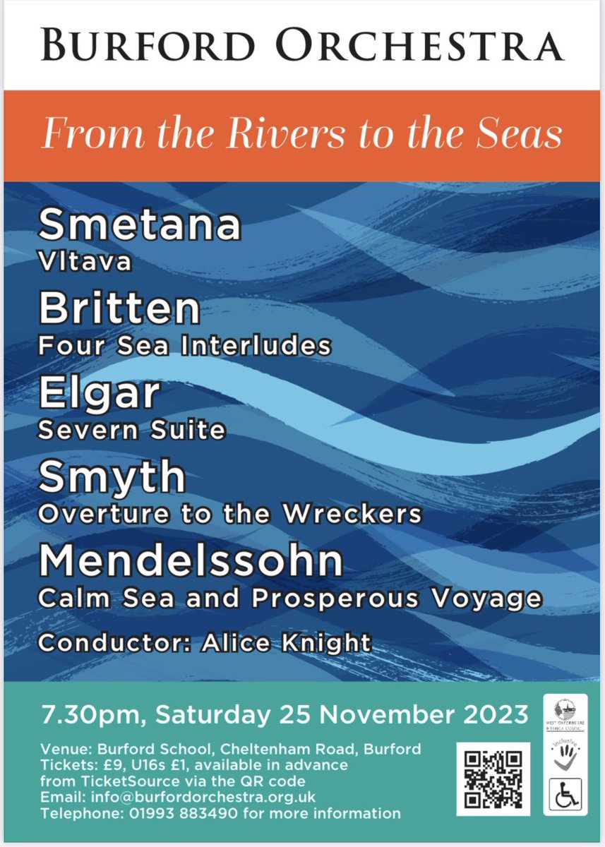 Book the babysitter - we’ve got a cracking evening of watery music for you on 25th November!