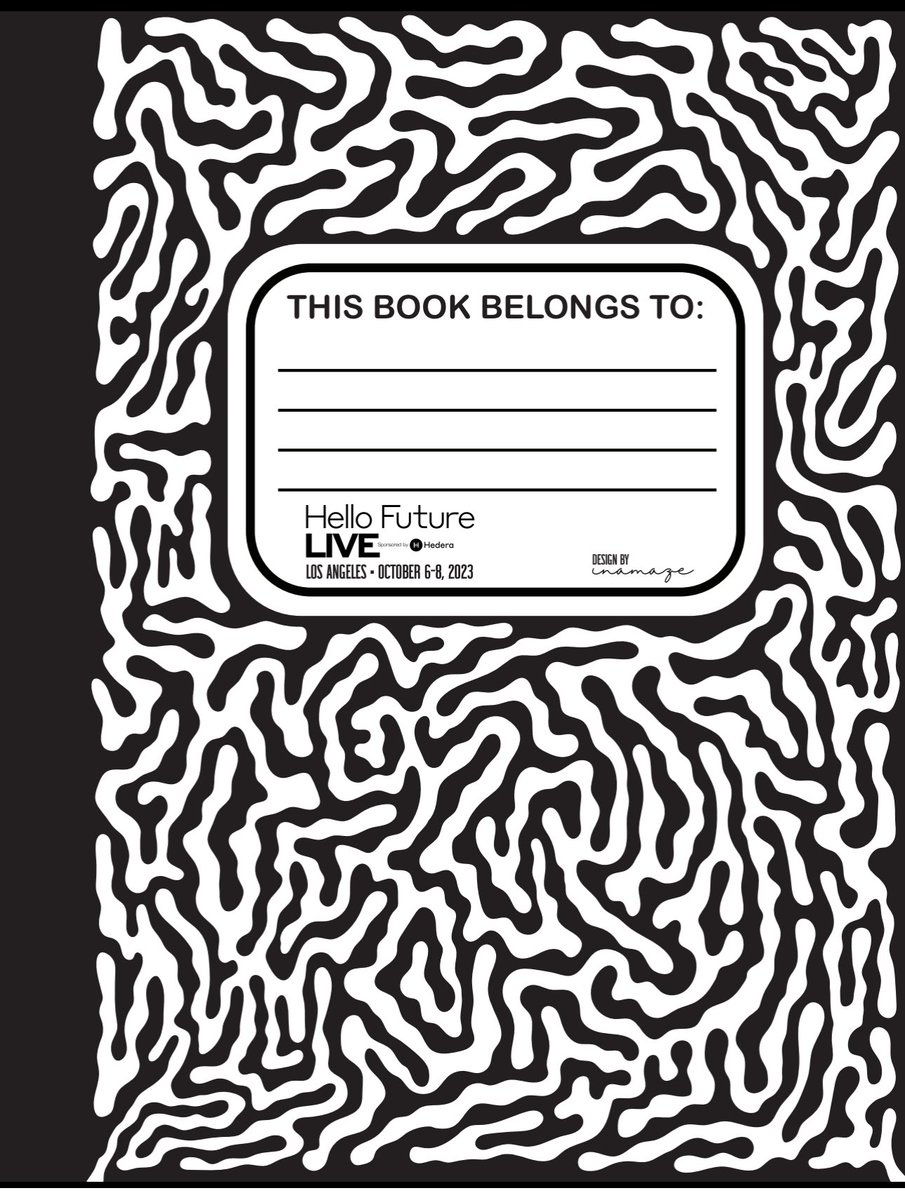 InAMazeNFT's tweet image. Quick story on the @HelloFutureLive programs you’ll receive when you attend the event this weekend:

I started In A Maze over 30 years ago when I was sitting in class staring at my black and white composition notebook. It always looked like a maze to me but it was never solvable