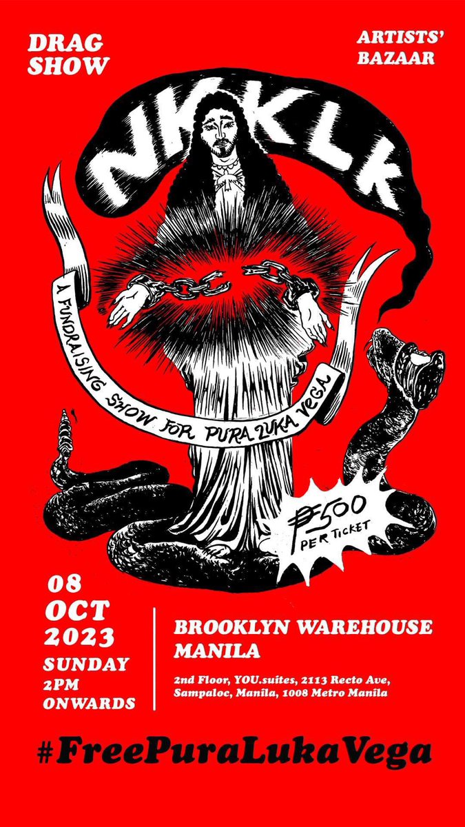 EulaHoopx's tweet photo. We are stronger together!

Join us as we show Support and Solidarity for the Legendary Pura Luka Vega!

With performances by Drag Race PH girls, Drag Den girls, and local Drag Queens from Different Drag scenes! Let’s show PLV our love! Let’s show everyone Drag solidarity! https://t.co/Ud8MBq6uuZ