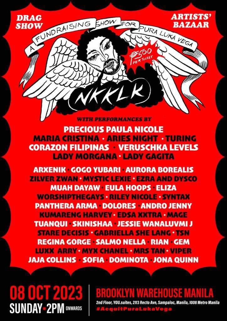 EulaHoopx's tweet photo. We are stronger together!

Join us as we show Support and Solidarity for the Legendary Pura Luka Vega!

With performances by Drag Race PH girls, Drag Den girls, and local Drag Queens from Different Drag scenes! Let’s show PLV our love! Let’s show everyone Drag solidarity! https://t.co/Ud8MBq6uuZ