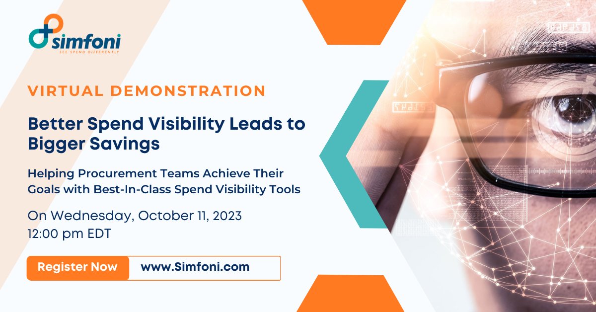 Ready to transform your procurement game? Dive deep into Simfoni's top-notch spend analytics tools this Wed, Oct 11 at 12 PM EDT. See for yourself how better visibility means bigger savings!

simfoni.com/event/virtual-…

#spendanalysis #simfoni #webinar